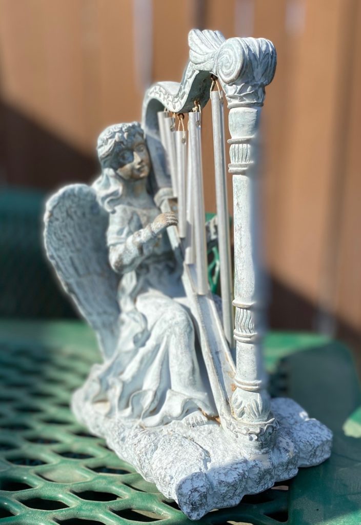 Windchime angel: the sound soothes the soul