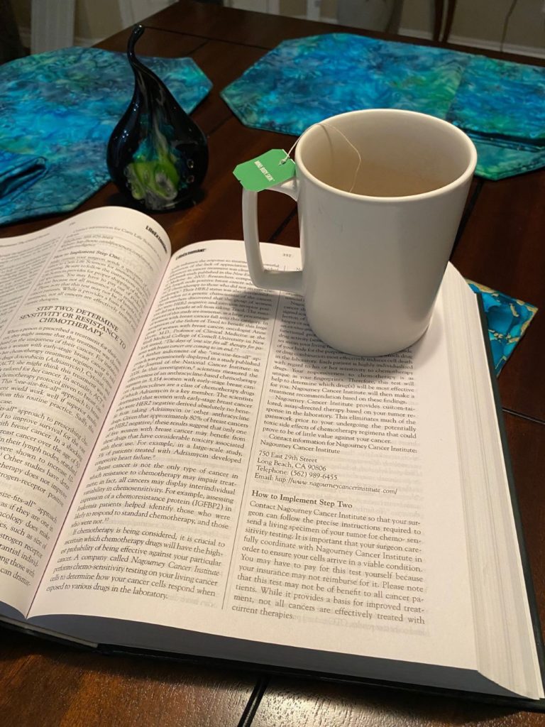  A book and a cup of tea-Relaxing tea and an appropriate book make for an excellent stress busting tip for bedtime bliss.